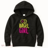 Bagel Girl Funny Bagel Lover Costume Kids Hoodie thumb 0