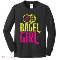 Bagel Girl Funny Bagel Lover Costume Kids Long Sleeve Shirt thumb 0