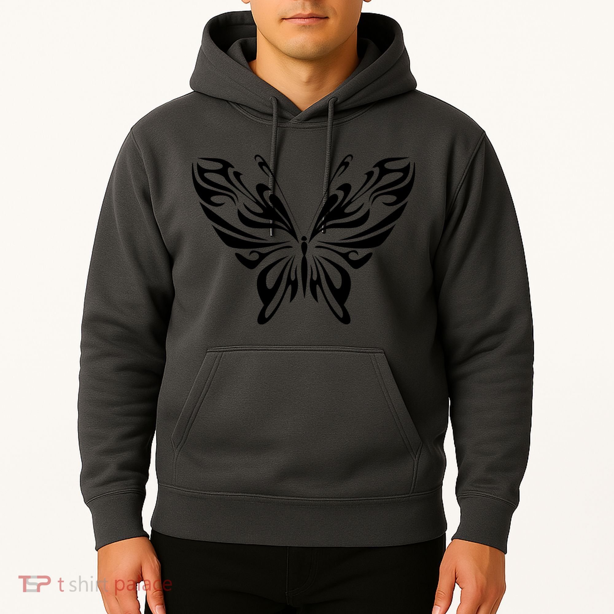 Butterfly Goth Fairy Grunge Graphic Symbol Hoodie