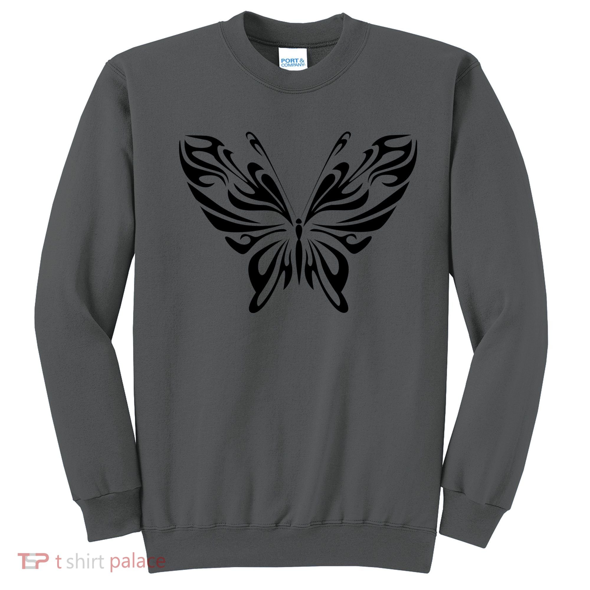 Butterfly Goth Fairy Grunge Graphic Symbol Sweatshirt
