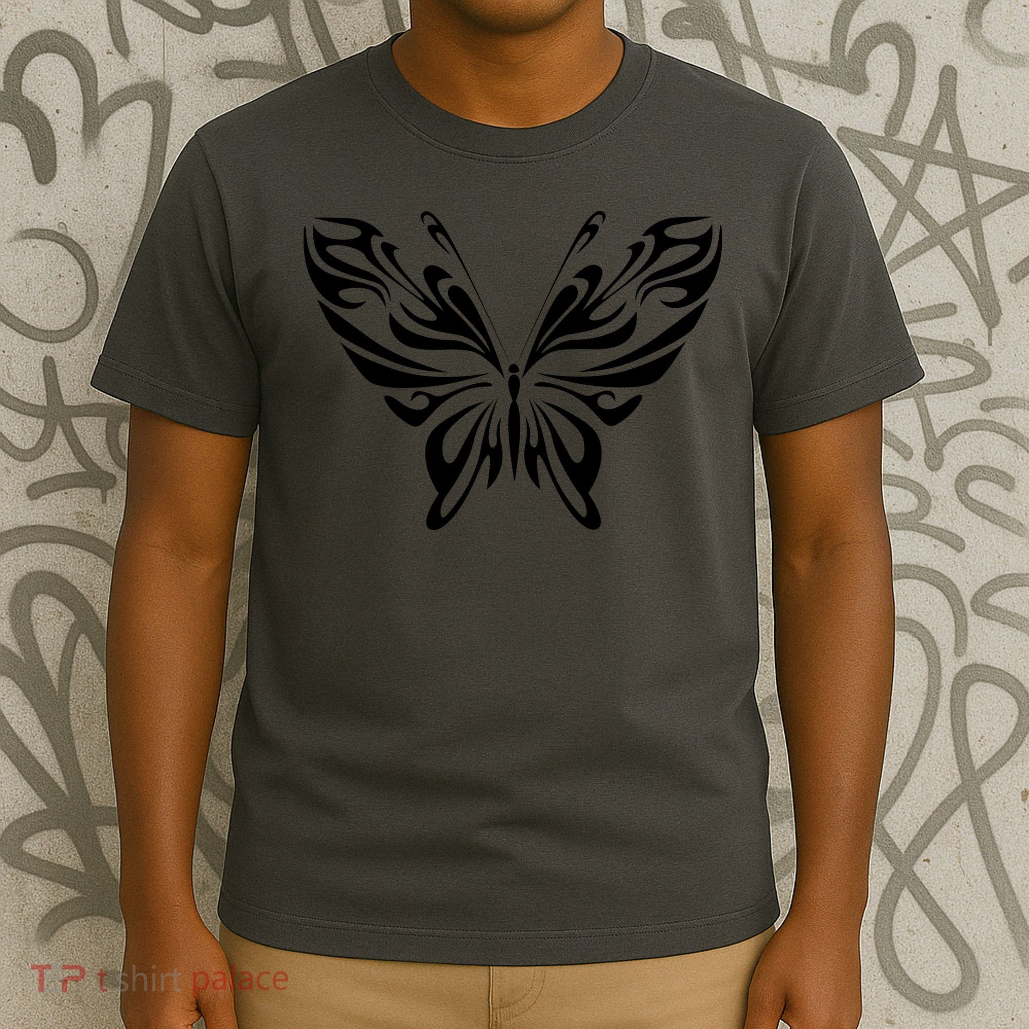 Butterfly Goth Fairy Grunge Graphic Symbol T-Shirt