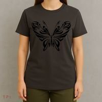 Butterfly Goth Fairy Grunge Graphic Symbol T-Shirt thumb 4
