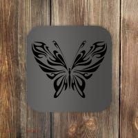Butterfly Goth Fairy Grunge Graphic Symbol Coaster thumb 0
