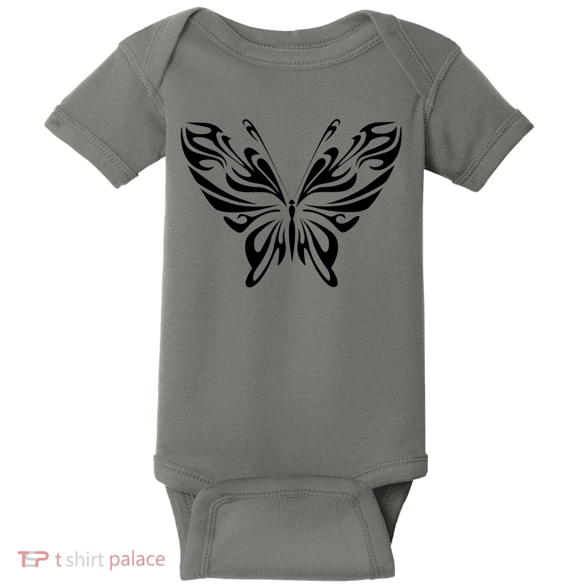 Butterfly Goth Fairy Grunge Graphic Symbol Baby Bodysuit