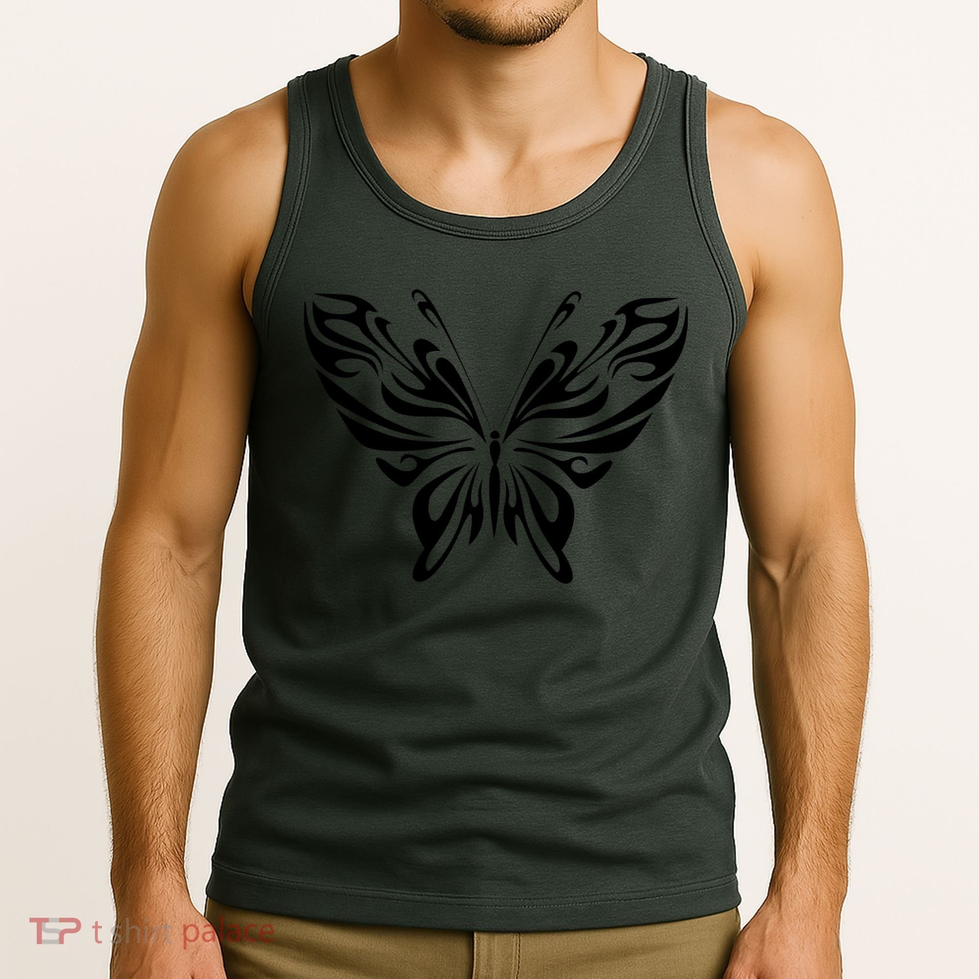 Butterfly Goth Fairy Grunge Graphic Symbol Tank Top