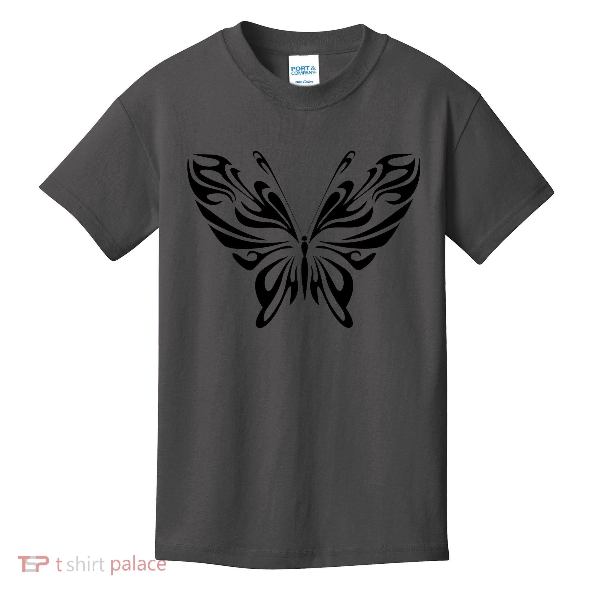 Butterfly Goth Fairy Grunge Graphic Symbol Kids T-Shirt