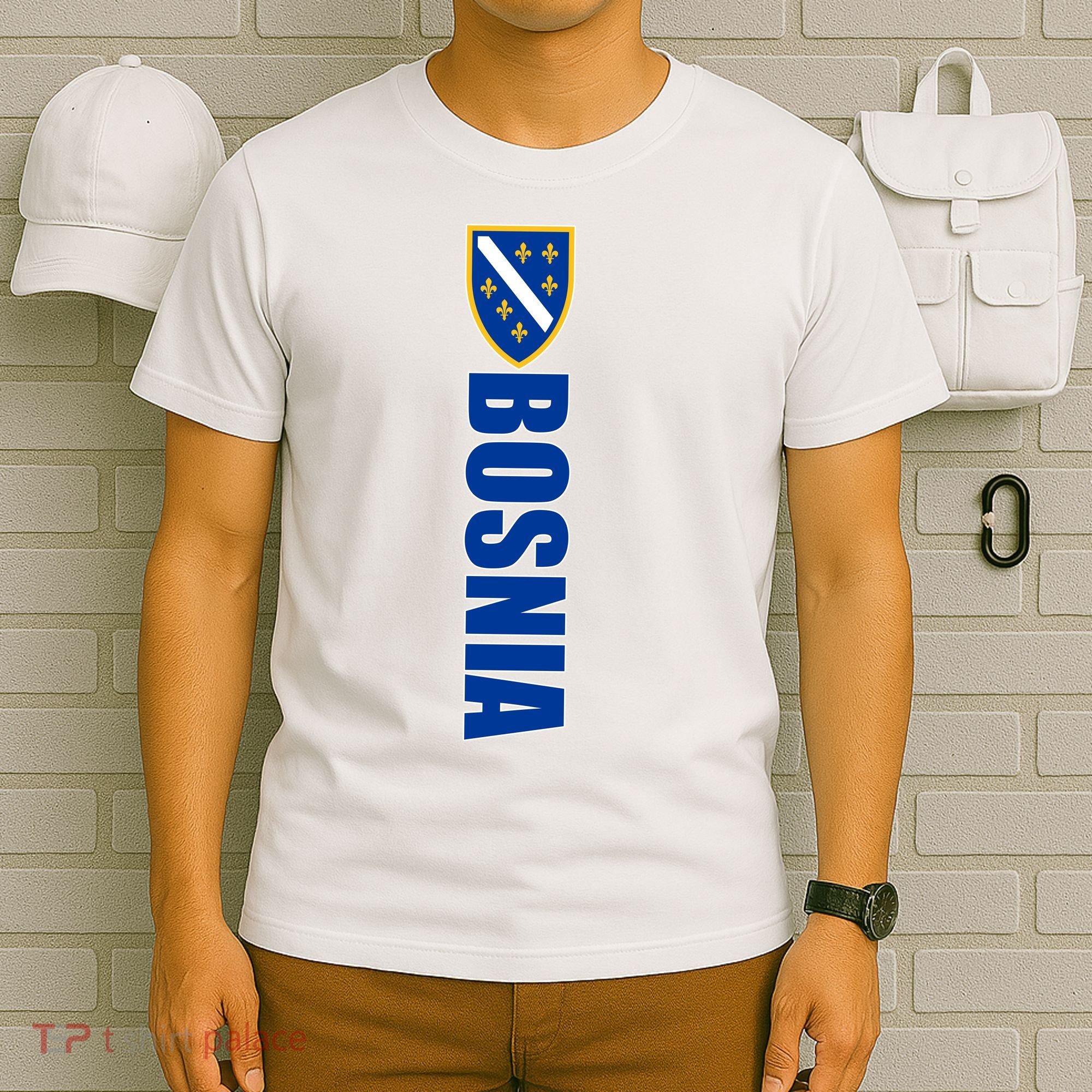 Bosnia Gift Flag Bosnia Herzegovina Sarajevo Emblem T-Shirt