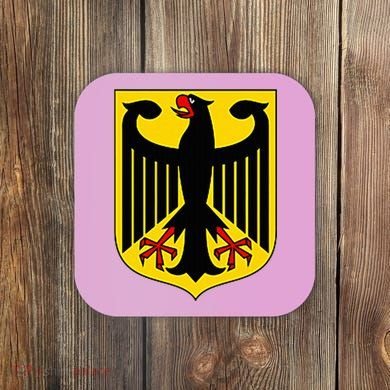Badge Germany Flag Cool German Coaster