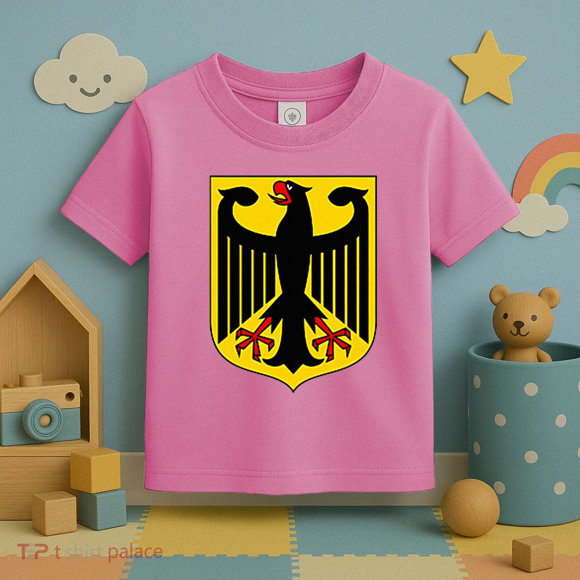 Badge Germany Flag Cool German Toddler T-Shirt