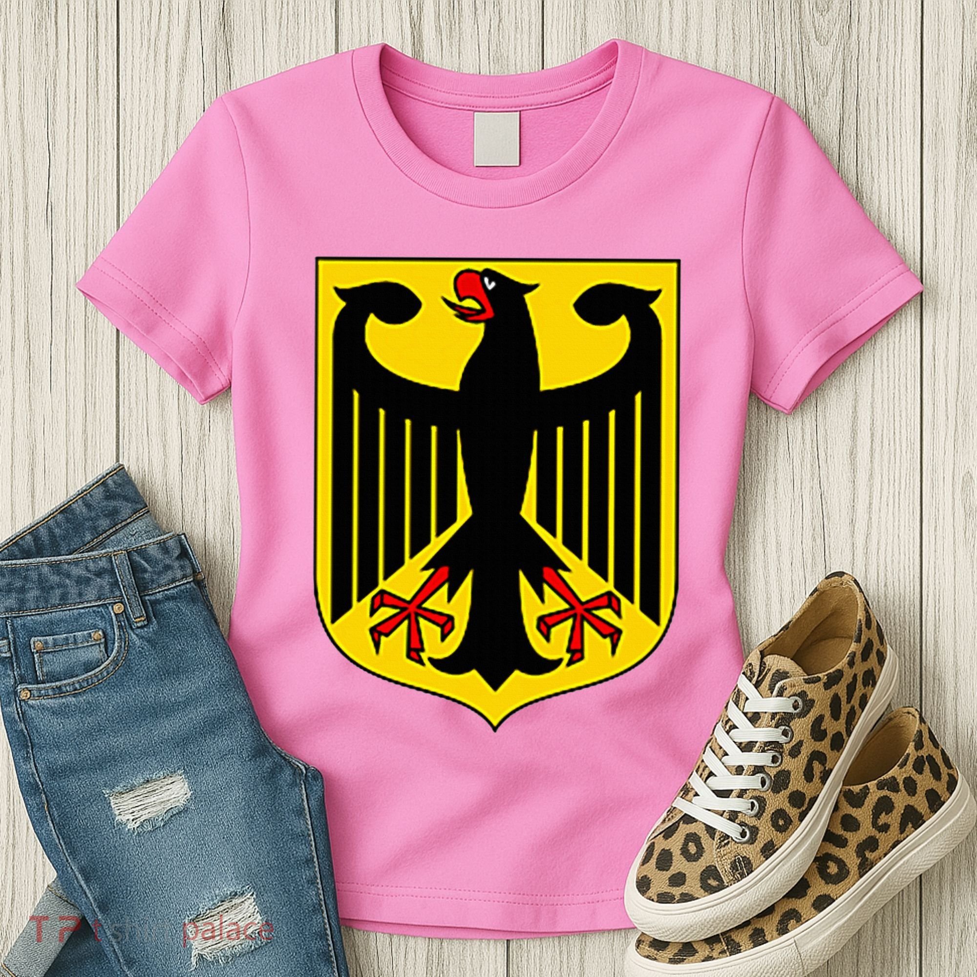Badge Germany Flag Cool German Women's T-Shirt