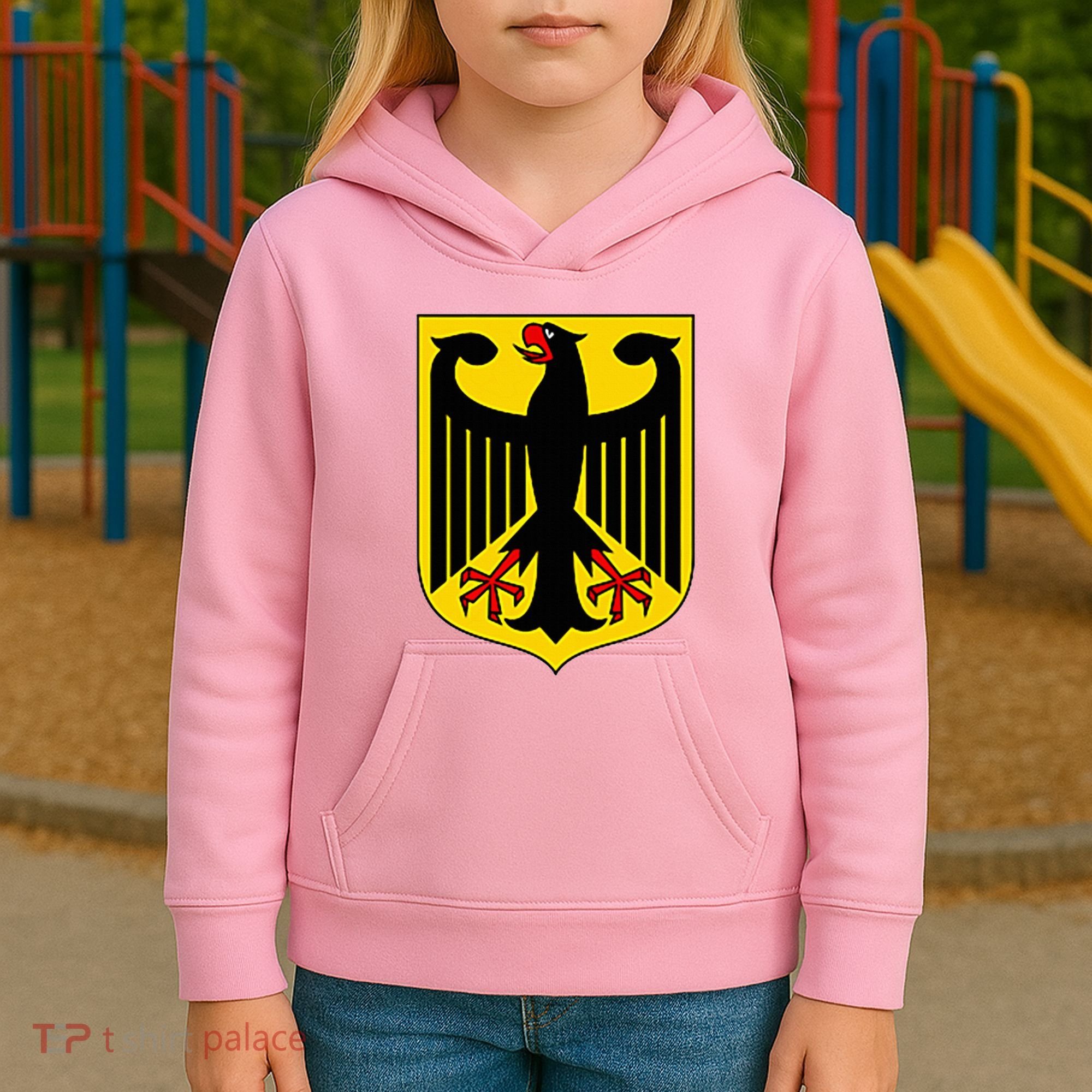 Badge Germany Flag Cool German Kids Hoodie