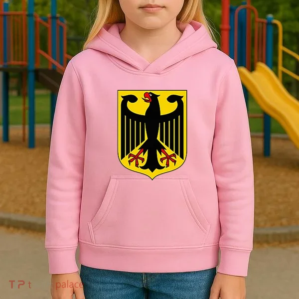 Badge Germany Flag Cool German Kids Hoodie