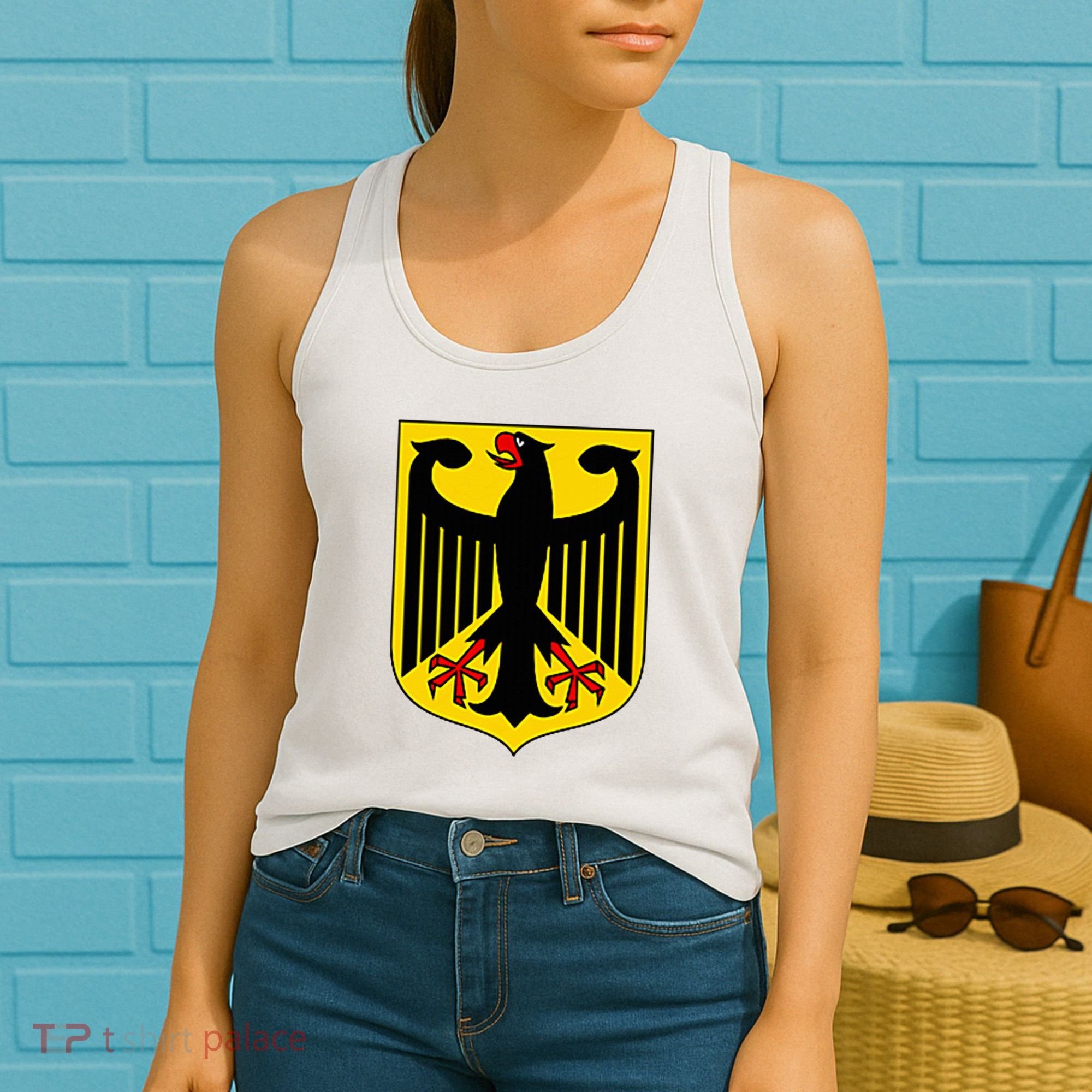 Badge Germany Flag Cool German Women's Tank Top