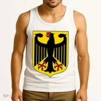 Badge Germany Flag Cool German Tank Top thumb 3