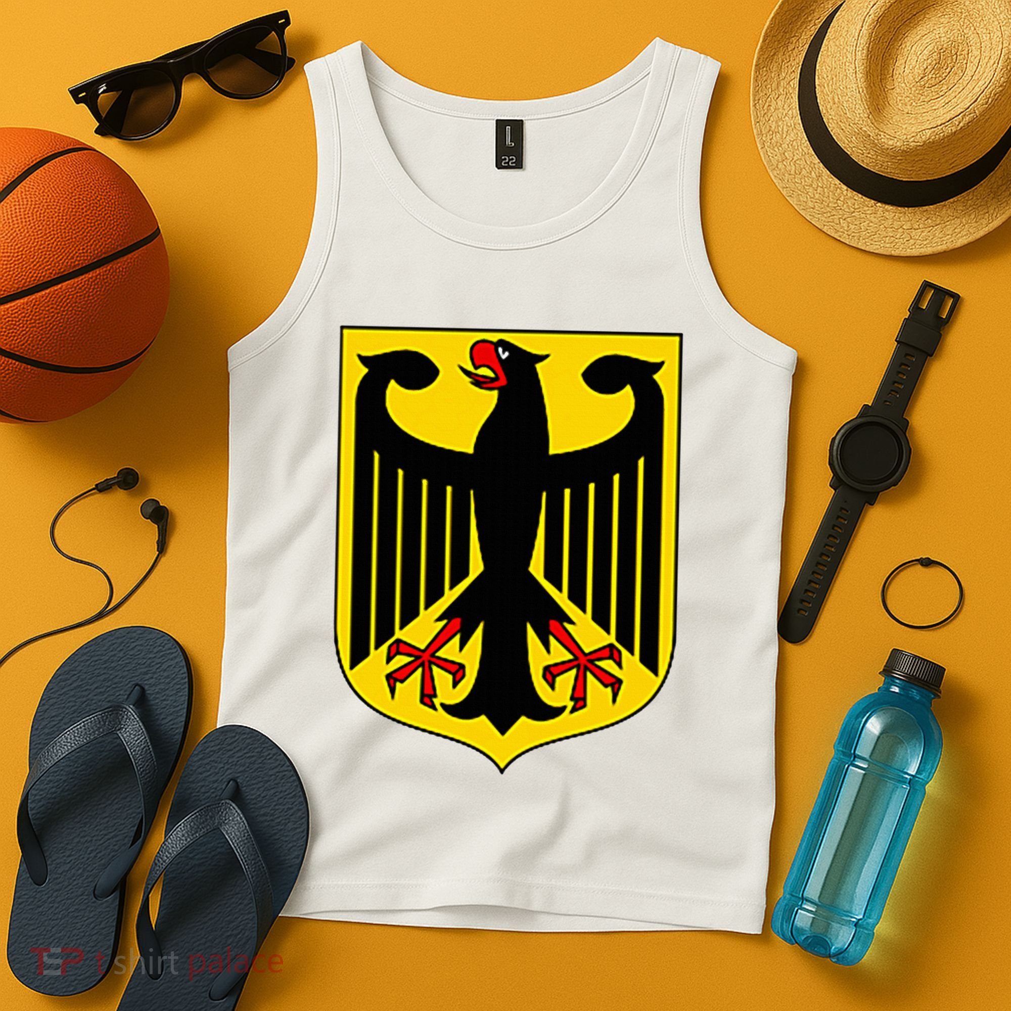 Badge Germany Flag Cool German Tank Top