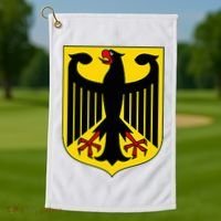 Badge Germany Flag Cool German Golf Towel thumb 1