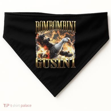 Bombombini Gusini Funny Italian Brainrot Meme Bootleg USA-Made Doggie Bandana