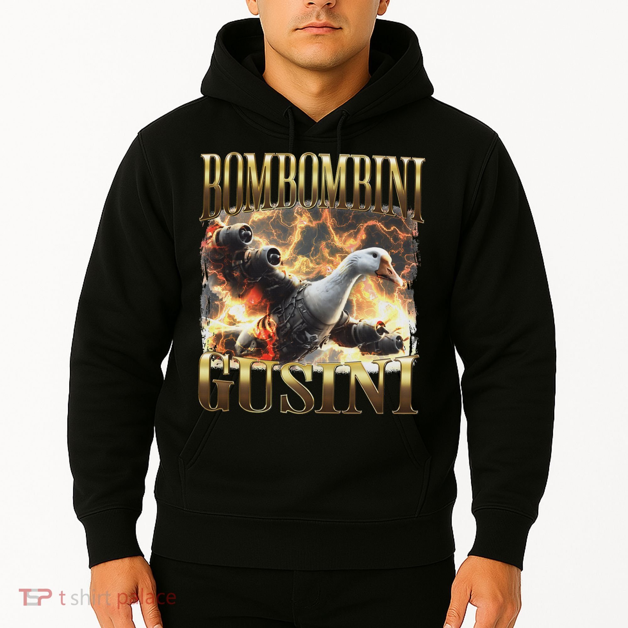 Bombombini Gusini Funny Italian Brainrot Meme Bootleg Hoodie