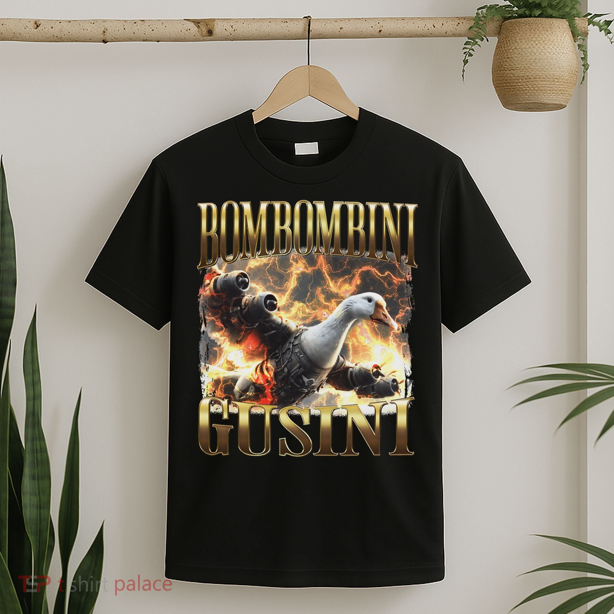Bombombini Gusini Funny Italian Brainrot Meme Bootleg T-Shirt