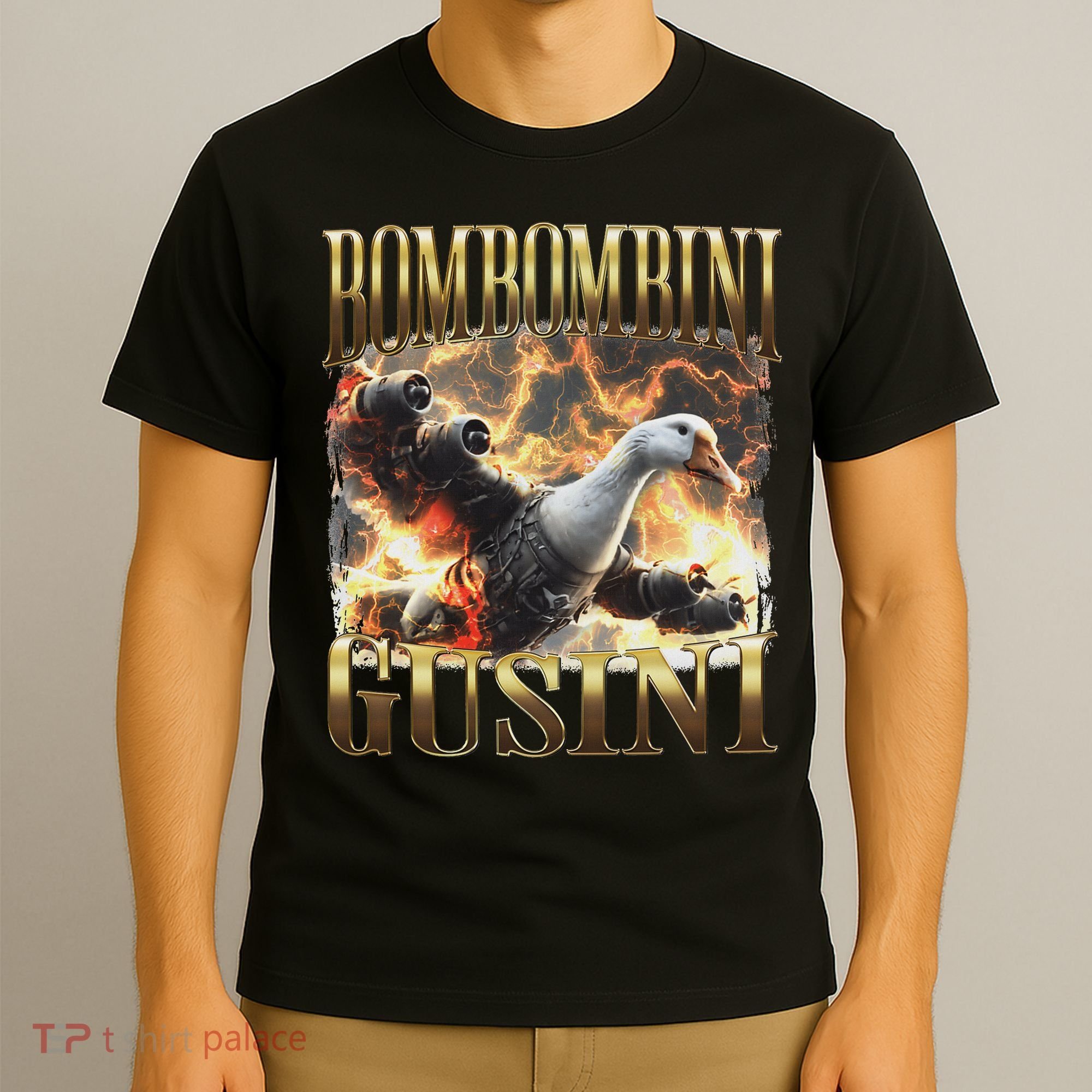 Bombombini Gusini Funny Italian Brainrot Meme Bootleg T-Shirt