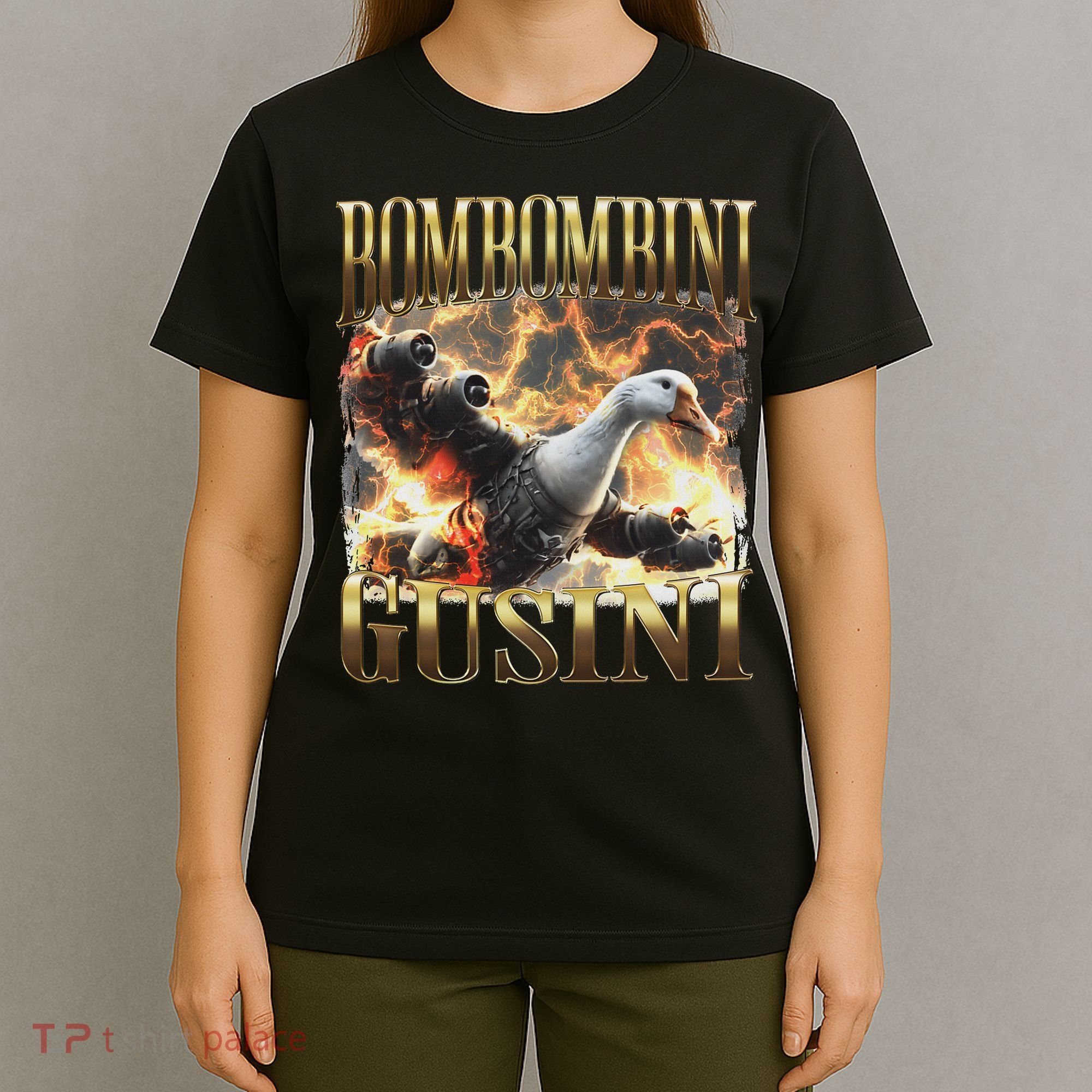 Bombombini Gusini Funny Italian Brainrot Meme Bootleg T-Shirt