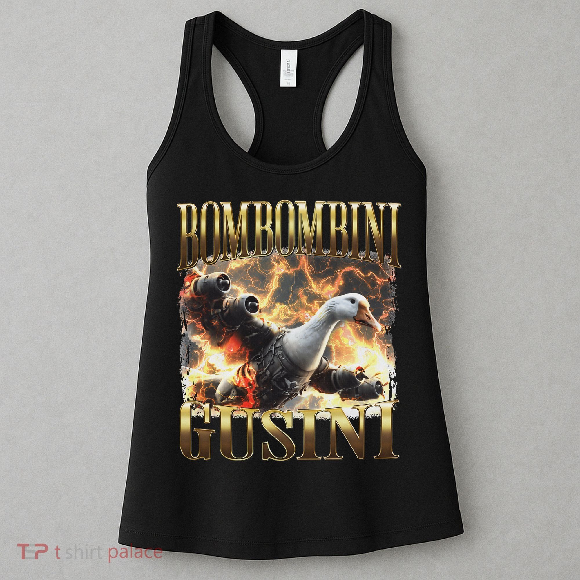 Bombombini Gusini Funny Italian Brainrot Meme Bootleg Women's Tank Top