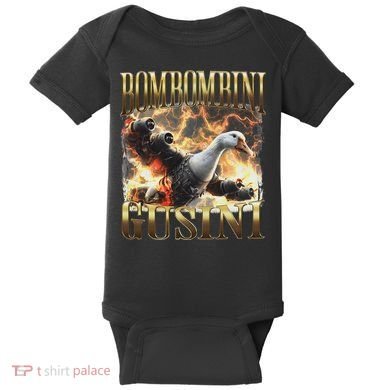 Bombombini Gusini Funny Italian Brainrot Meme Bootleg Baby Bodysuit