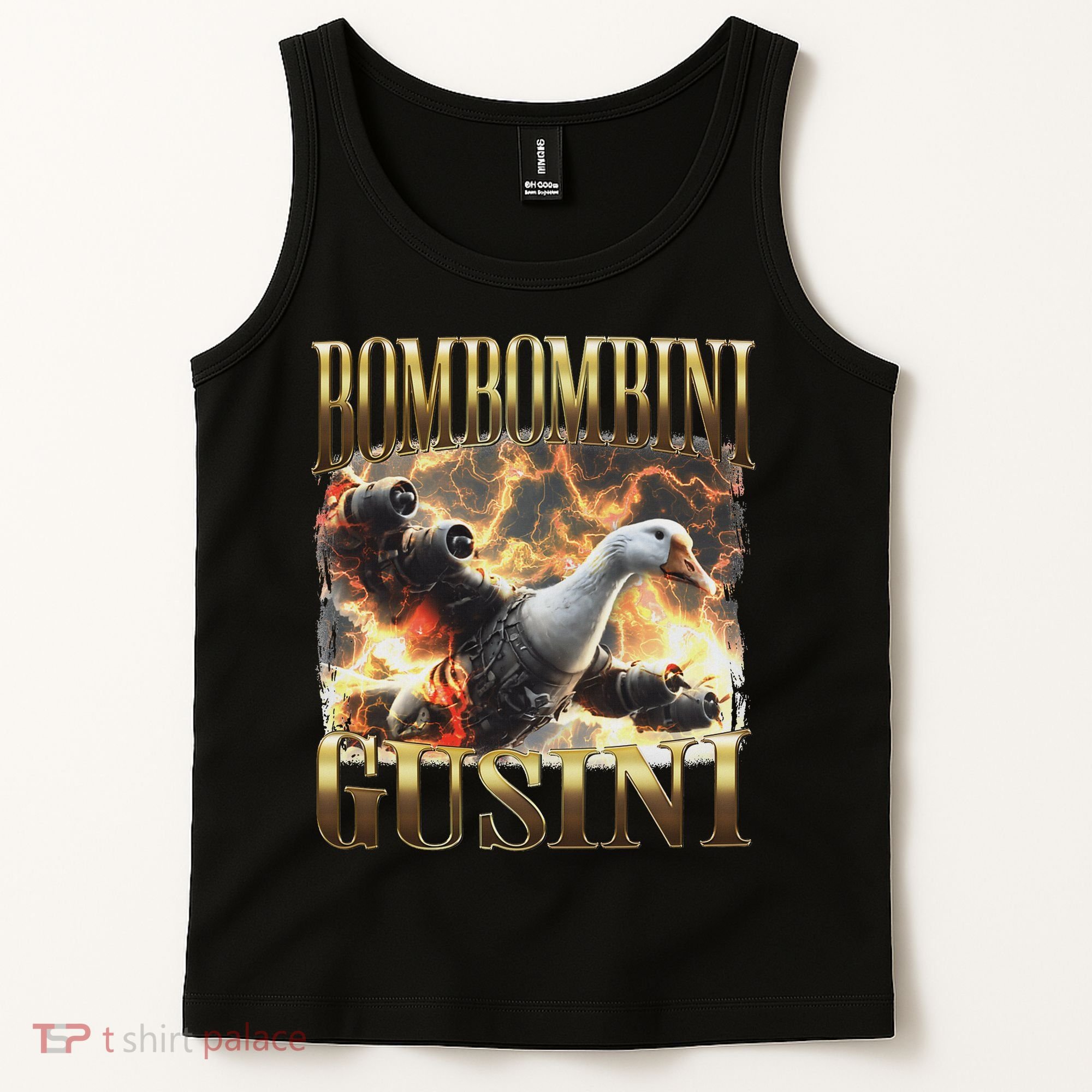 Bombombini Gusini Funny Italian Brainrot Meme Bootleg Tank Top