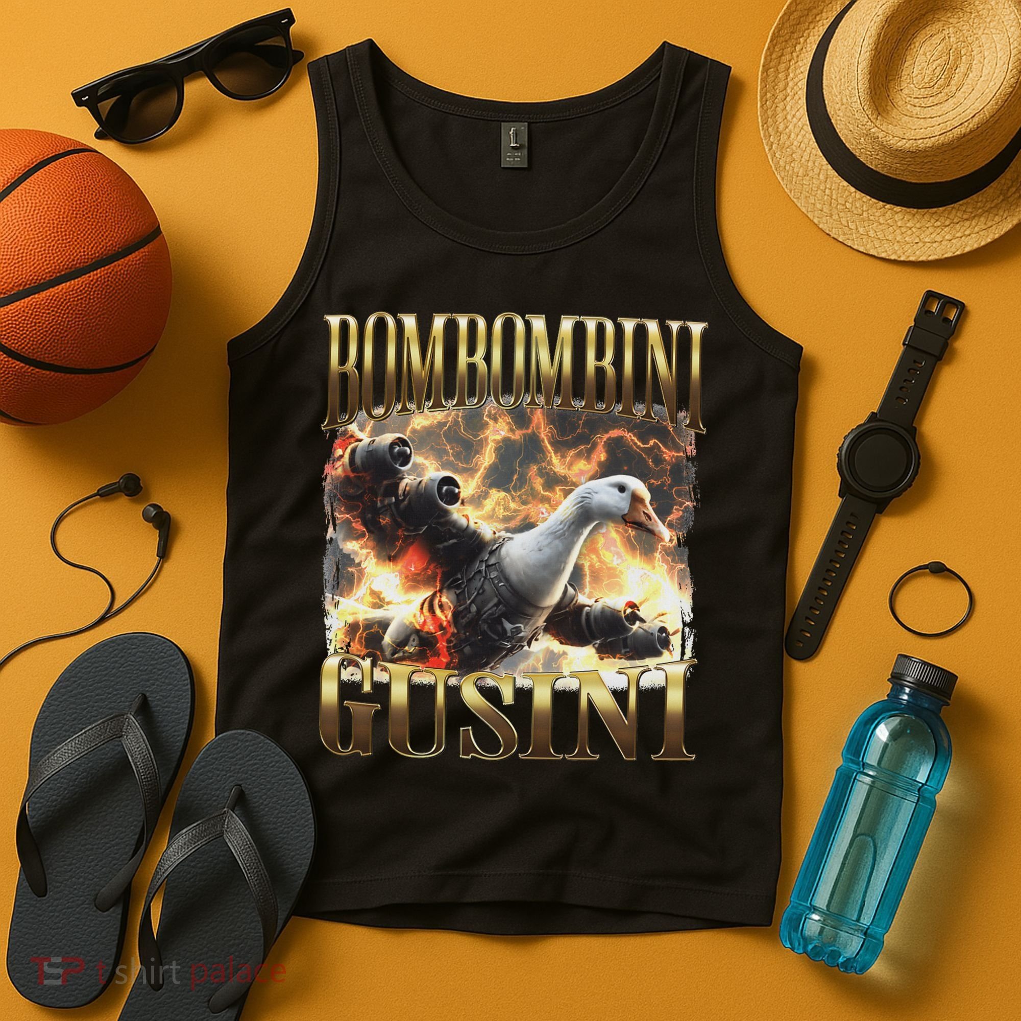Bombombini Gusini Funny Italian Brainrot Meme Bootleg Tank Top