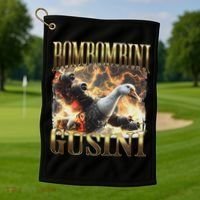 Bombombini Gusini Funny Italian Brainrot Meme Bootleg Golf Towel thumb 1