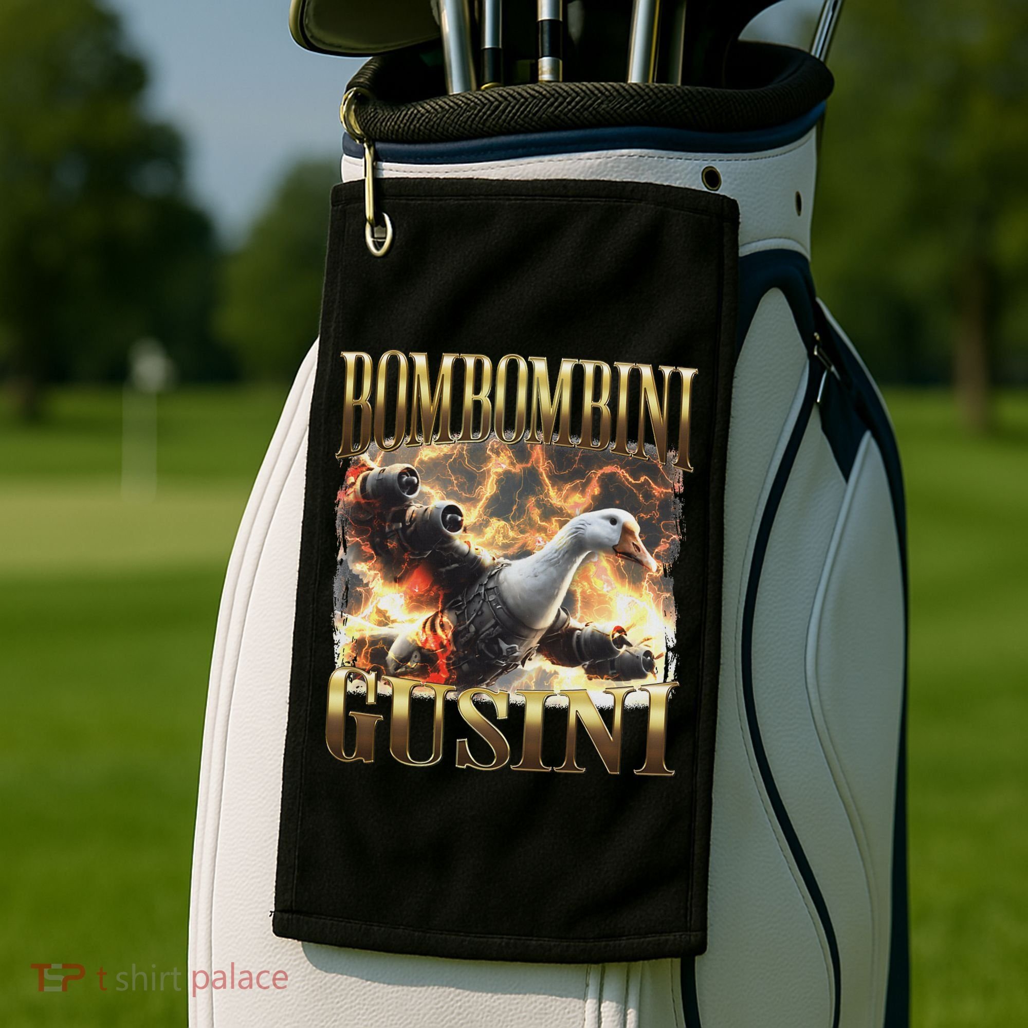Bombombini Gusini Funny Italian Brainrot Meme Bootleg Golf Towel