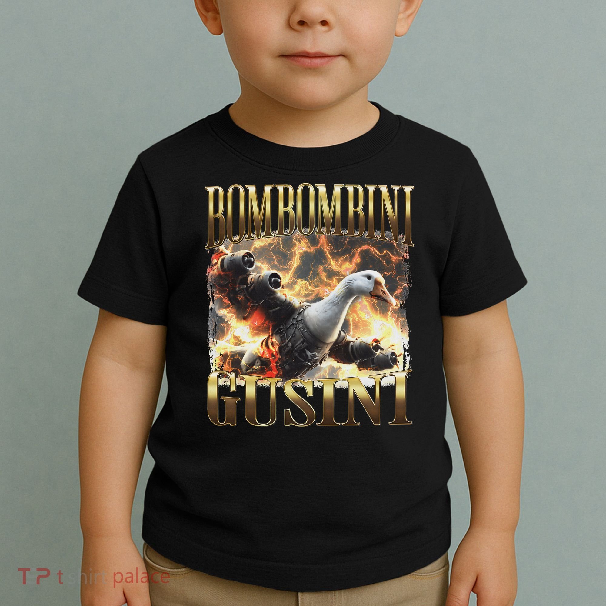 Bombombini Gusini Funny Italian Brainrot Meme Bootleg Toddler T-Shirt