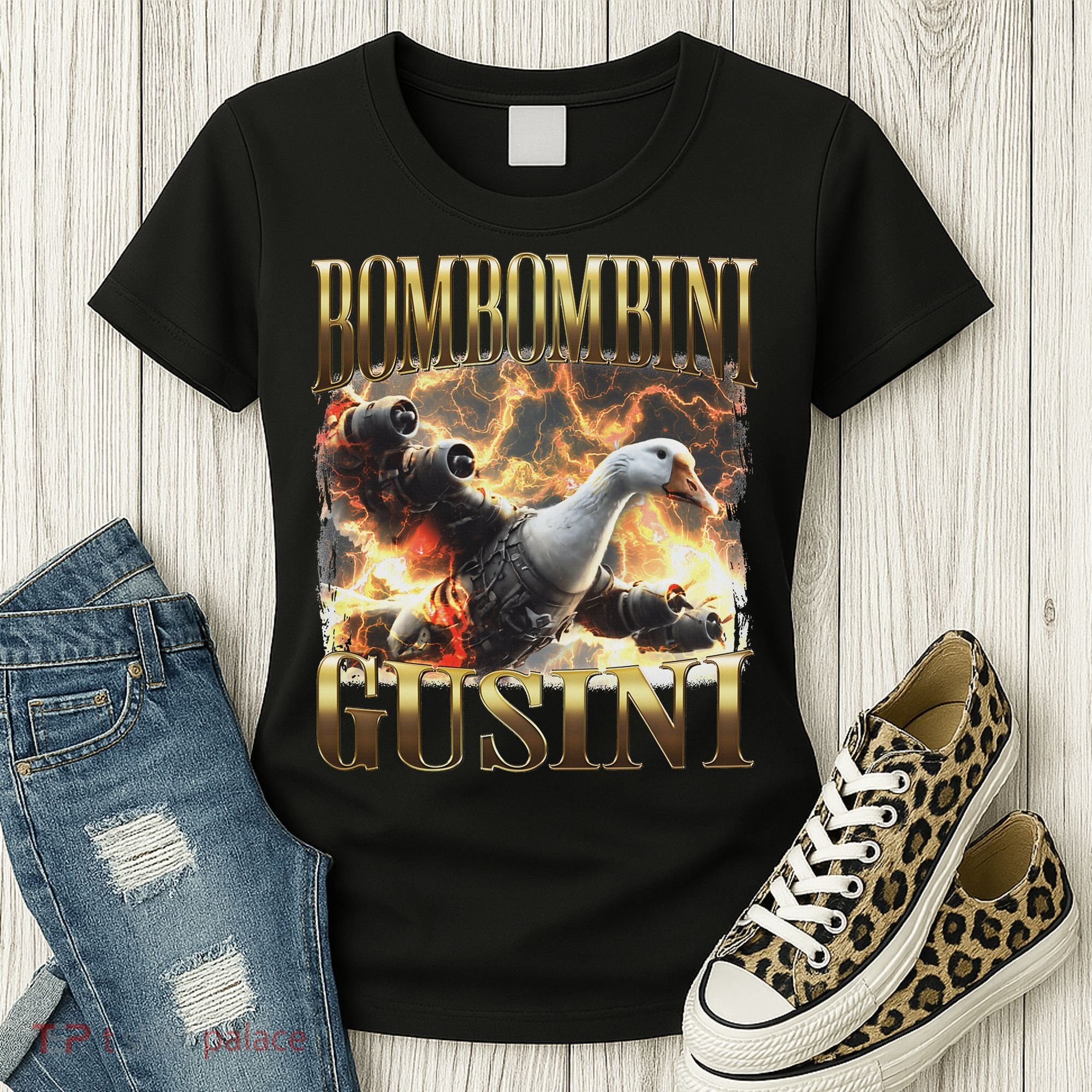 Bombombini Gusini Funny Italian Brainrot Meme Bootleg Women's T-Shirt