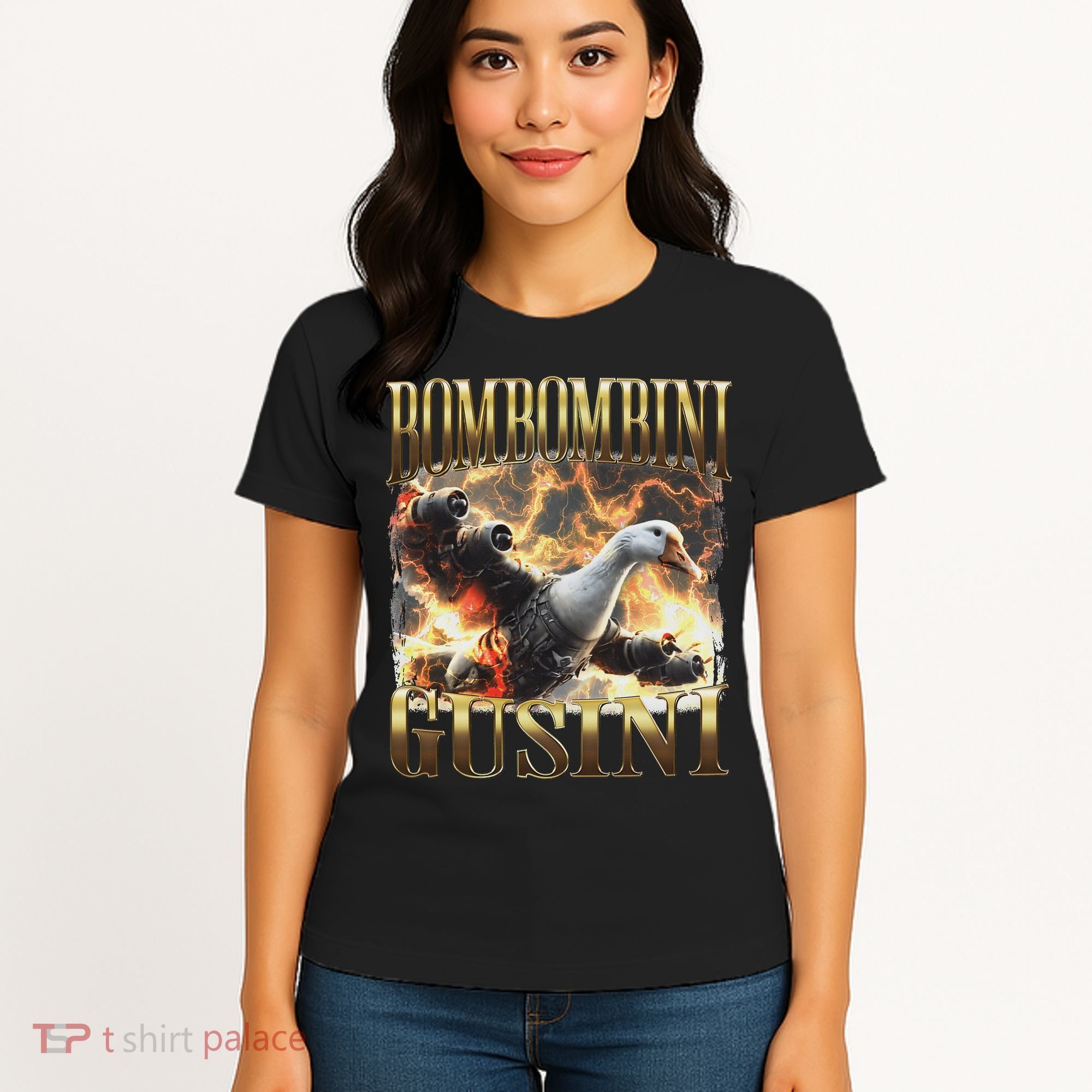 Bombombini Gusini Funny Italian Brainrot Meme Bootleg Women's T-Shirt