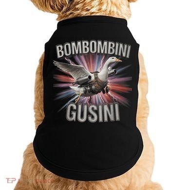 Bombombini Gusini Funny Italian Brainrot Meme Bootleg  Doggie Tank