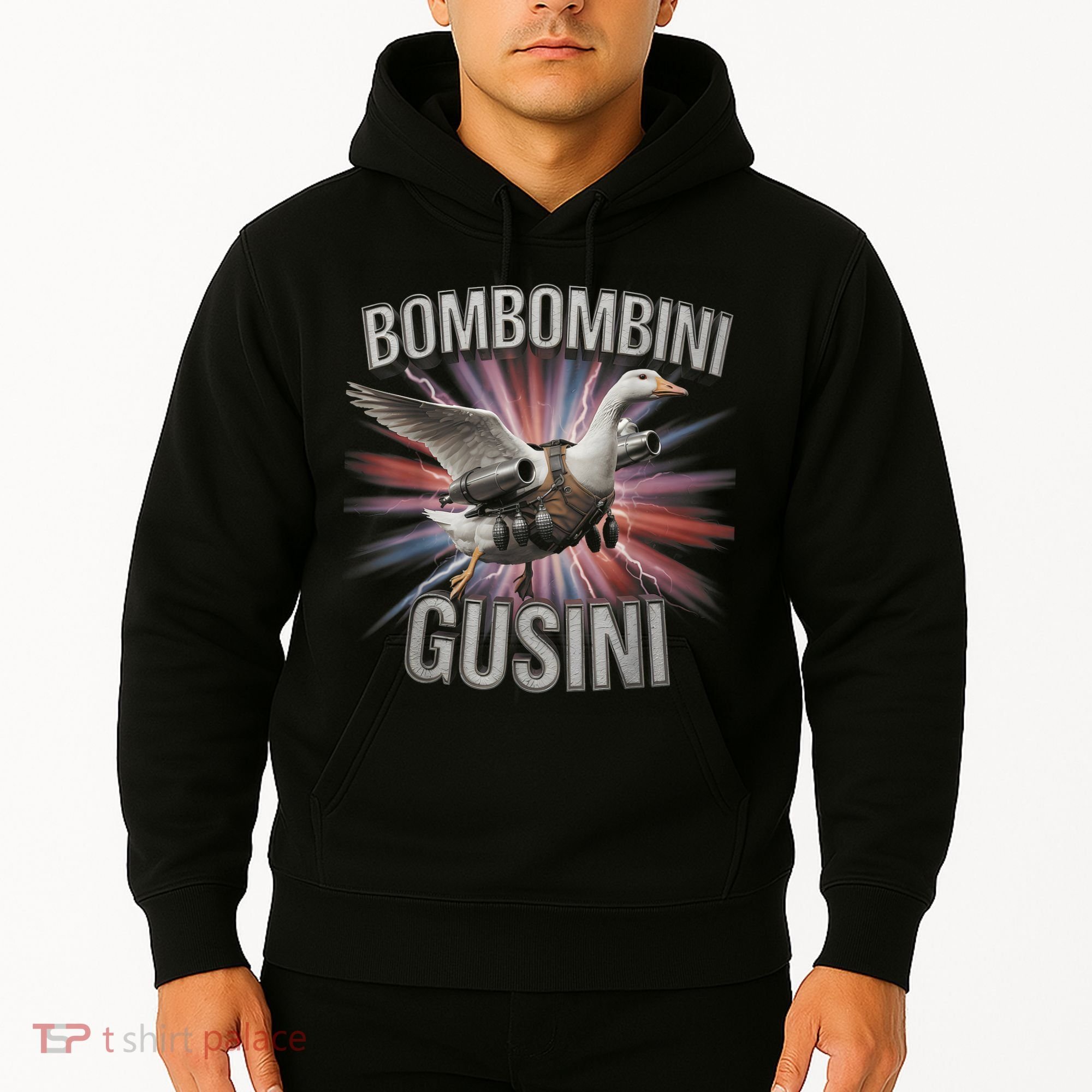 Bombombini Gusini Funny Italian Brainrot Meme Bootleg  Hoodie