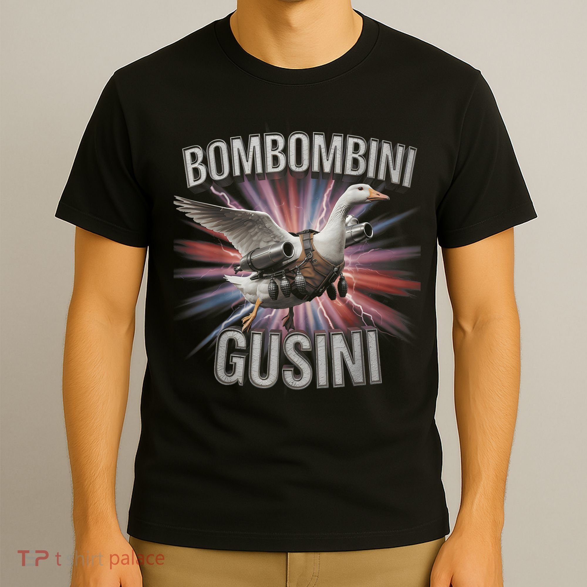 Bombombini Gusini Funny Italian Brainrot Meme Bootleg  T-Shirt