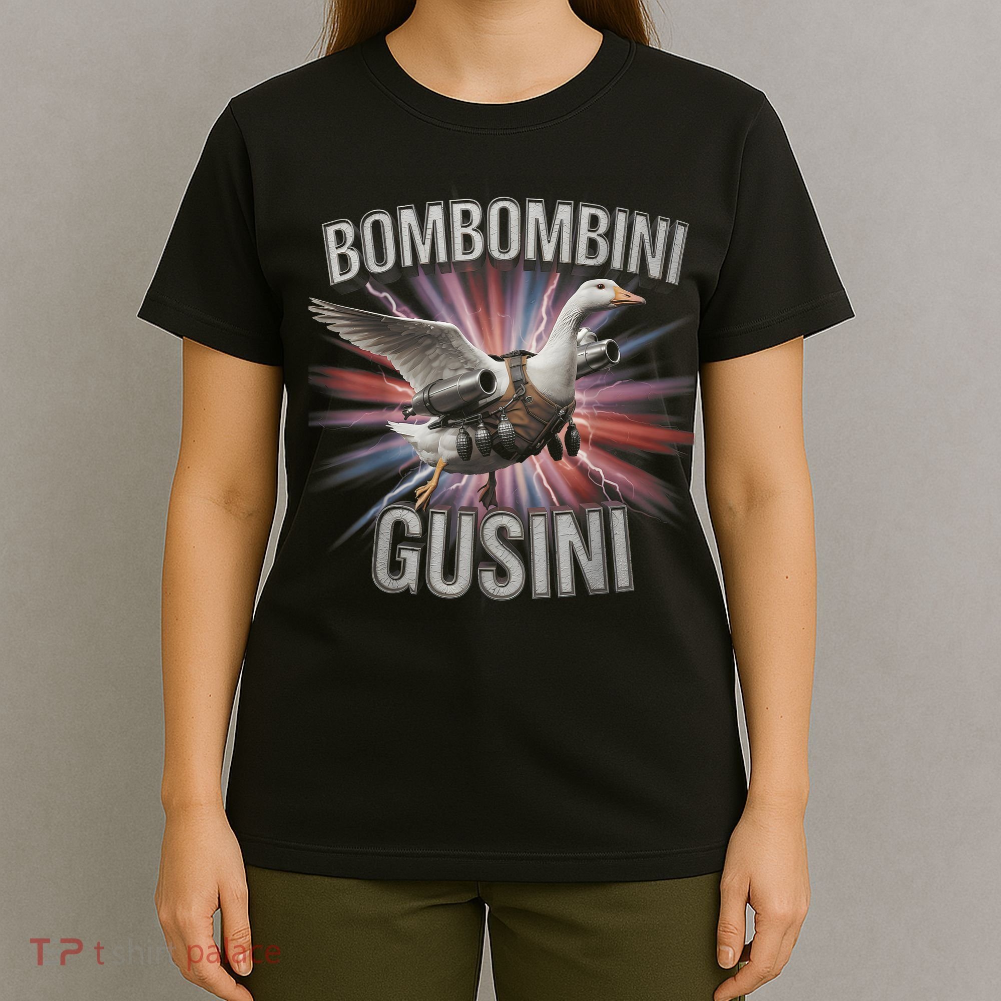 Bombombini Gusini Funny Italian Brainrot Meme Bootleg  T-Shirt
