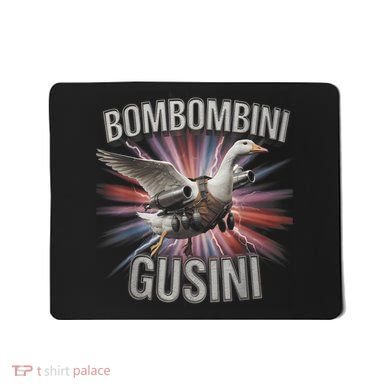 Bombombini Gusini Funny Italian Brainrot Meme Bootleg  Mousepad