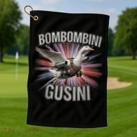 Bombombini Gusini Funny Italian Brainrot Meme Bootleg  Golf Towel thumb 1
