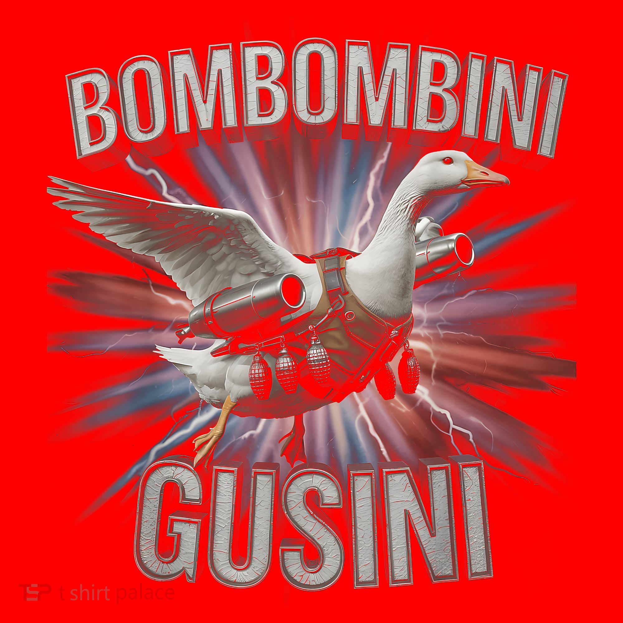 Bombombini Gusini Funny Italian Brainrot Meme Bootleg  Santa Hat
