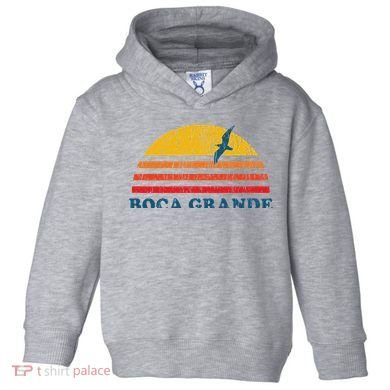 Boca Grande Florida Fl Vintage Graphic 70s Toddler Hoodie