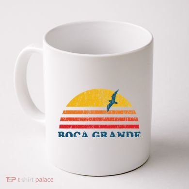 Boca Grande Florida Fl Vintage Graphic 70s Coffee Mug