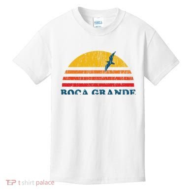 Boca Grande Florida Fl Vintage Graphic 70s Kids T-Shirt