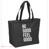 Be Good Feel Good Quote Tote Bag thumb 2
