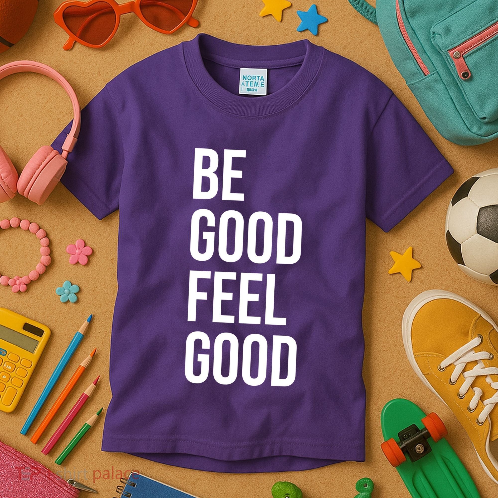 Be Good Feel Good Quote Kids T-Shirt