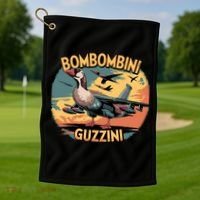 Bombombini Guzzini Funny Italian Brainrot Meme Humor Gen Z  Golf Towel thumb 1
