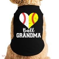 Ball Grandma Funny Baseball Softball Grandma Gift Doggie Tank thumb 0