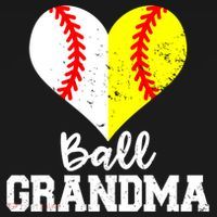 Ball Grandma Funny Baseball Softball Grandma Gift Women's Hoodie thumb 2