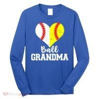 Ball Grandma Funny Baseball Softball Grandma Gift Long Sleeve Shirt thumb 0